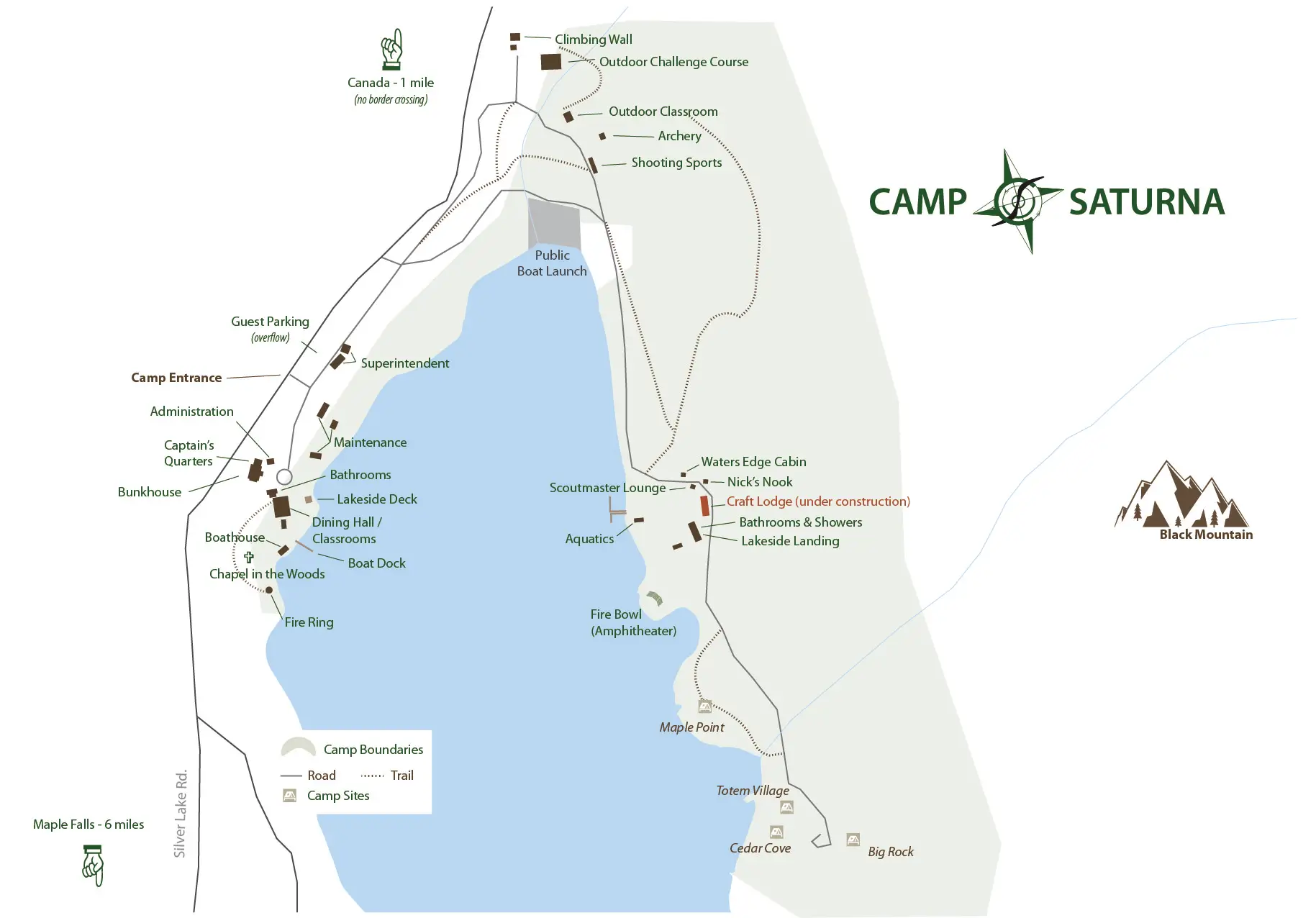 Map of Camp Saturna